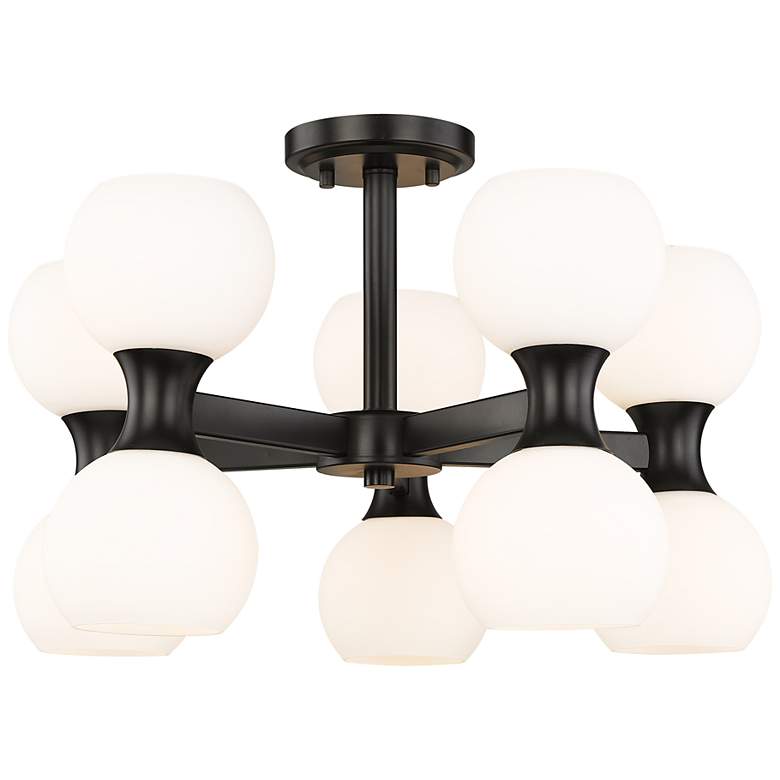 Image 3 Artemis 21" Wide Matte Black 10-Light Ceiling Light