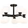 Artemis 21" Wide Matte Black 10-Light Ceiling Light