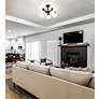 4_Artemis 21" Wide Matte Black 10-Light Ceiling Light more views