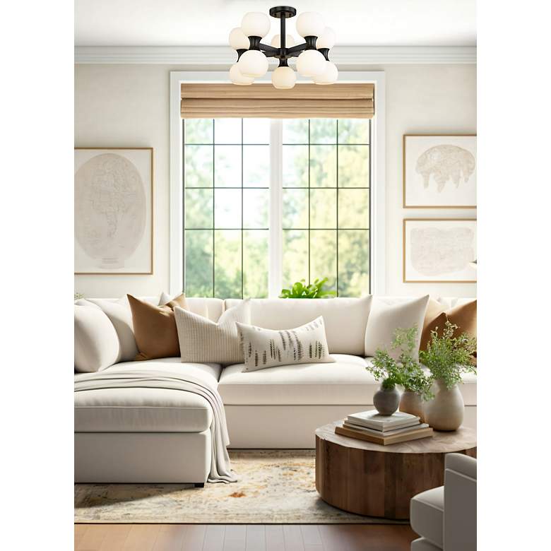 Image 5 Artemis 21" Wide Matte Black 10-Light Ceiling Light more views