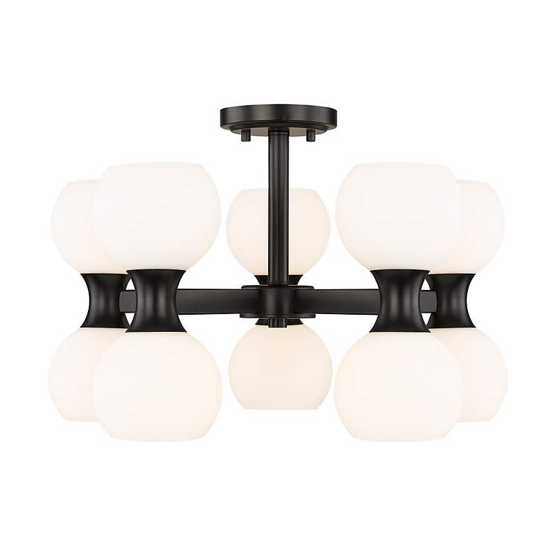 Image 6 Artemis 21" Wide Matte Black 10-Light Ceiling Light more views