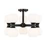 6_Artemis 21" Wide Matte Black 10-Light Ceiling Light more views