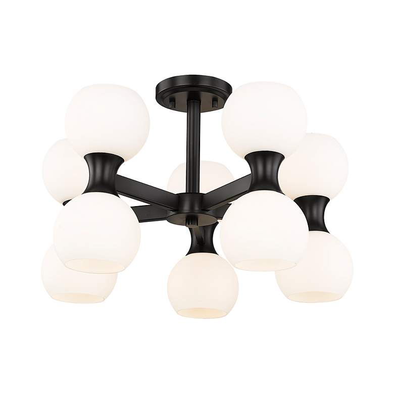 Image 7 Artemis 21" Wide Matte Black 10-Light Ceiling Light more views