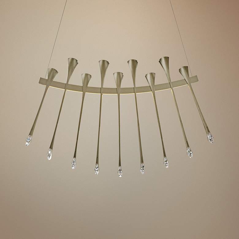 Image 1 Artemis 28 1/4"W Soft Gold LED Kitchen Island Light Pendant