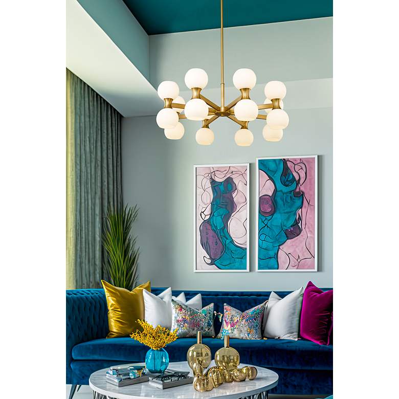 Image 4 Artemis 32" Wide Modern Gold 16-Light Chandelier more views