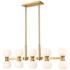 Artemis 40" Wide Modern Gold 10-Light Linear Chandelier
