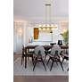4_Artemis 40" Wide Modern Gold 10-Light Linear Chandelier more views