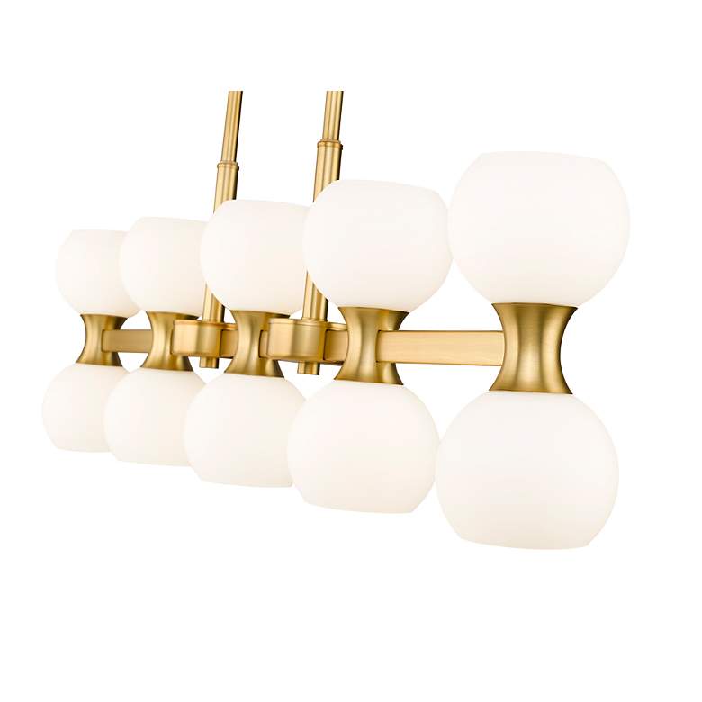 Image 7 Artemis 40" Wide Modern Gold 10-Light Linear Chandelier more views
