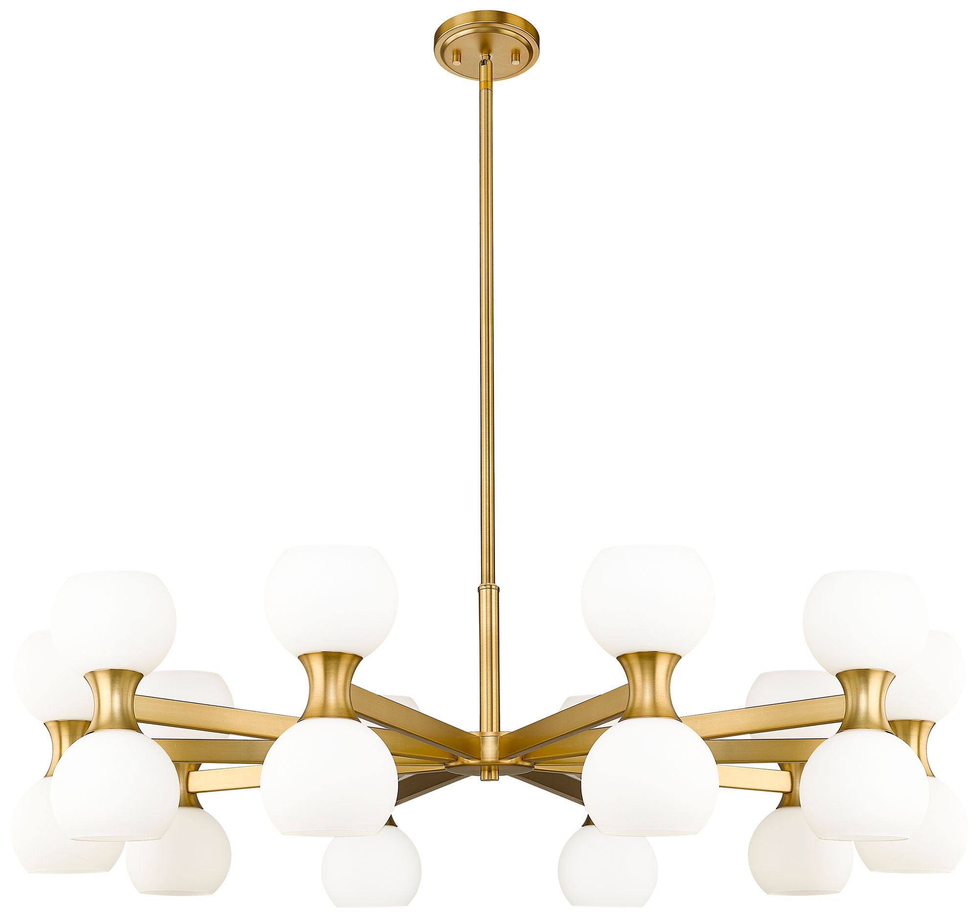 Artemis 42" Wide Modern Gold 20-Light Chandelier in scene