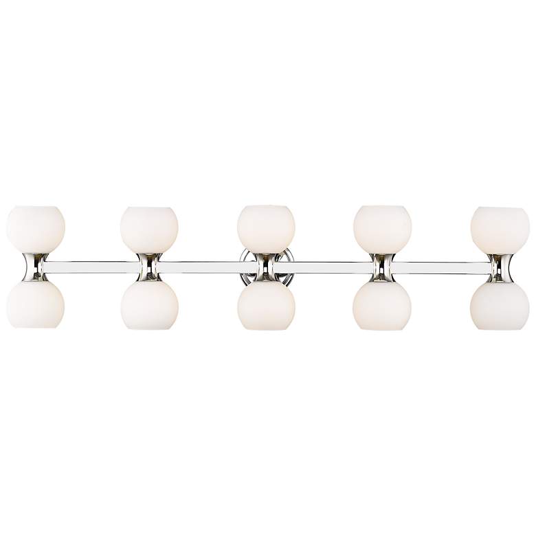 Image 2 Artemis 45" Wide Chrome 10-Light Vanity Bath Light