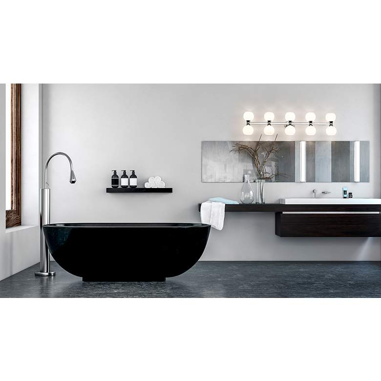 Image 4 Artemis 45" Wide Chrome 10-Light Vanity Bath Light more views