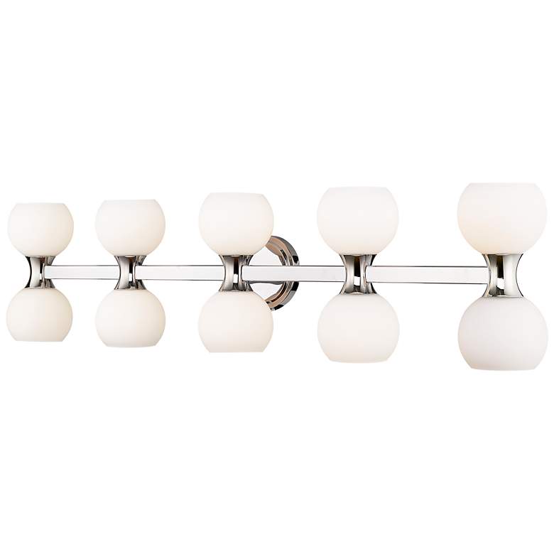 Image 5 Artemis 45" Wide Chrome 10-Light Vanity Bath Light more views