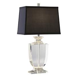 Image1 of Artemis Accent Clear Crystal Black Shade Table Lamp