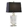 Artemis Accent Clear Crystal Black Shade Table Lamp