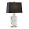 Artemis Accent Clear Crystal Black Shade Table Lamp