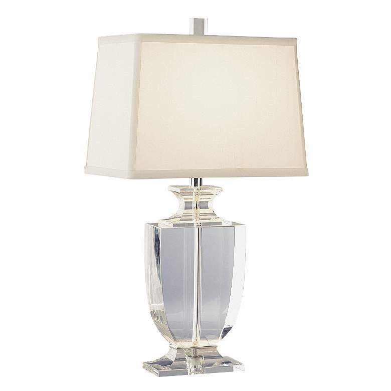 Image 2 Artemis Accent Crystal Off-White Shade Table Lamp