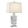 Artemis Accent Crystal Off-White Shade Table Lamp in scene