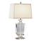 Artemis Accent Crystal Off-White Shade Table Lamp