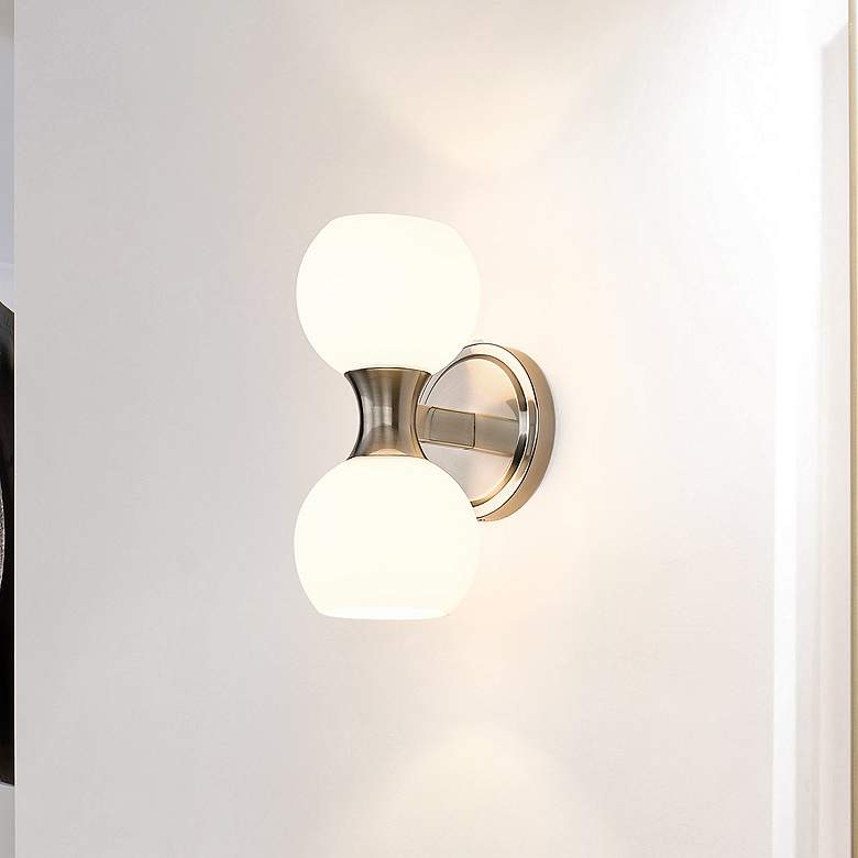 Image 1 Artemis by Z-Lite Brushed Nickel 2 Light Wall Sconce