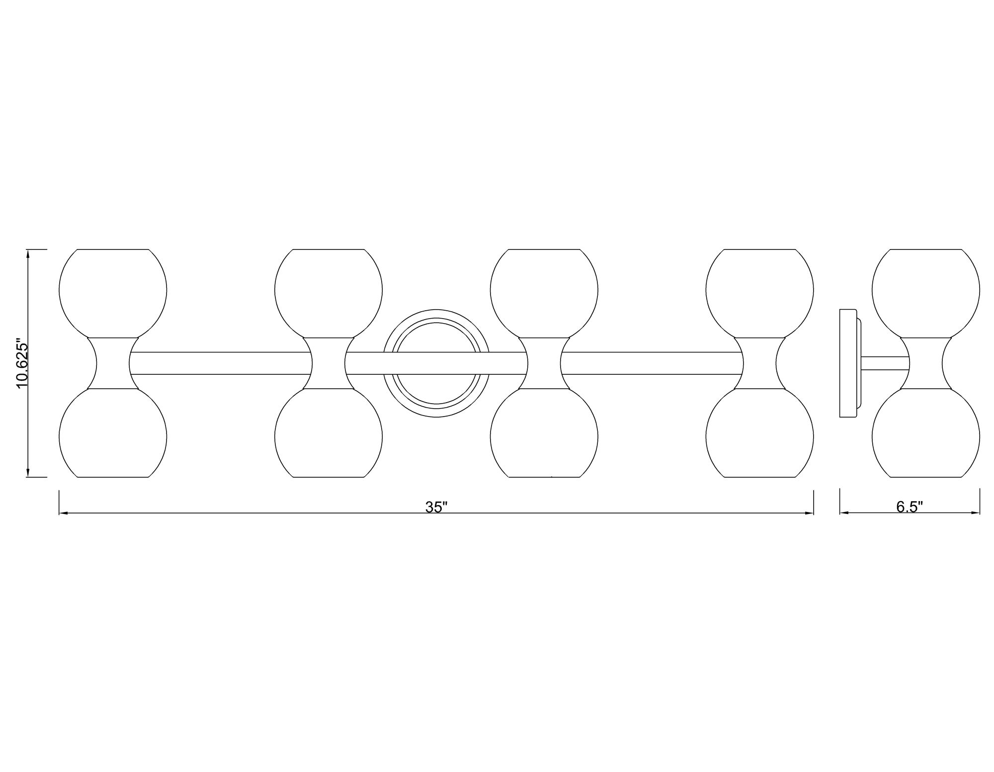 Artemis by Z-Lite Chrome 4 Light Vanity