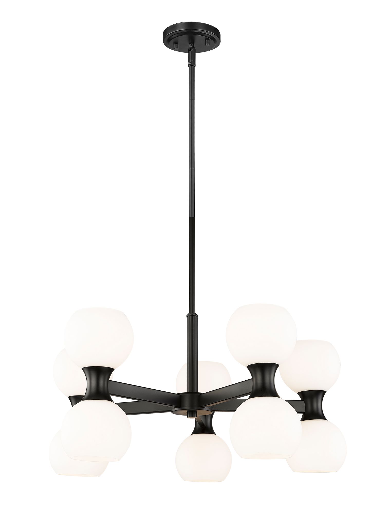 Image 5 Artemis by Z-Lite Matte Black 10 Light Chandelier more views