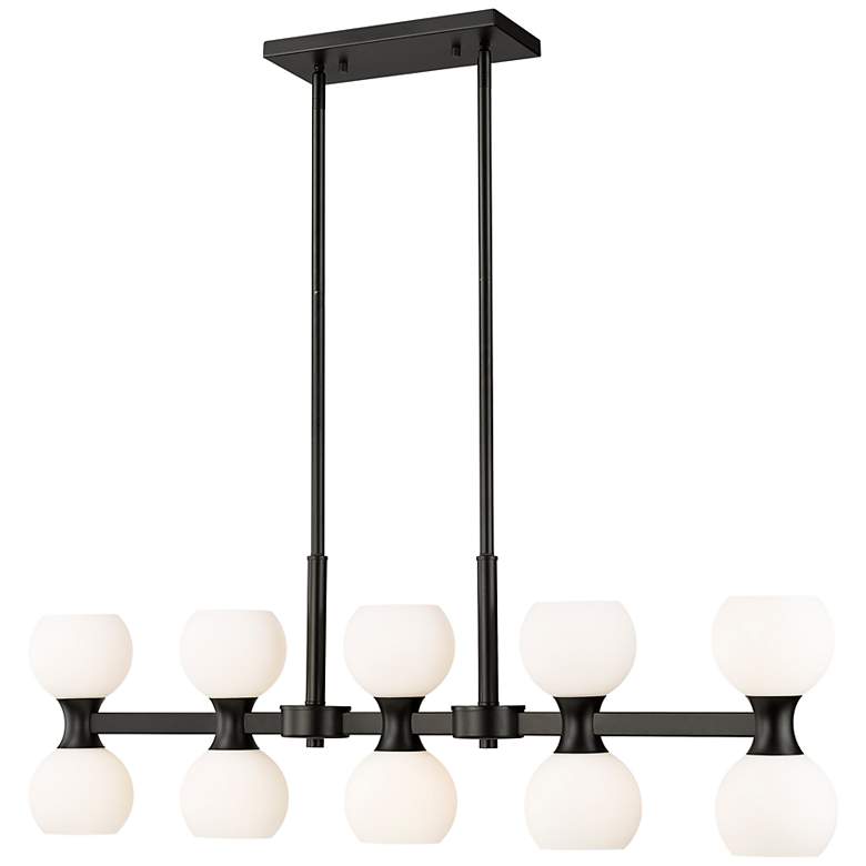 Image 2 Artemis by Z-Lite Matte Black 10 Light Island Pendant
