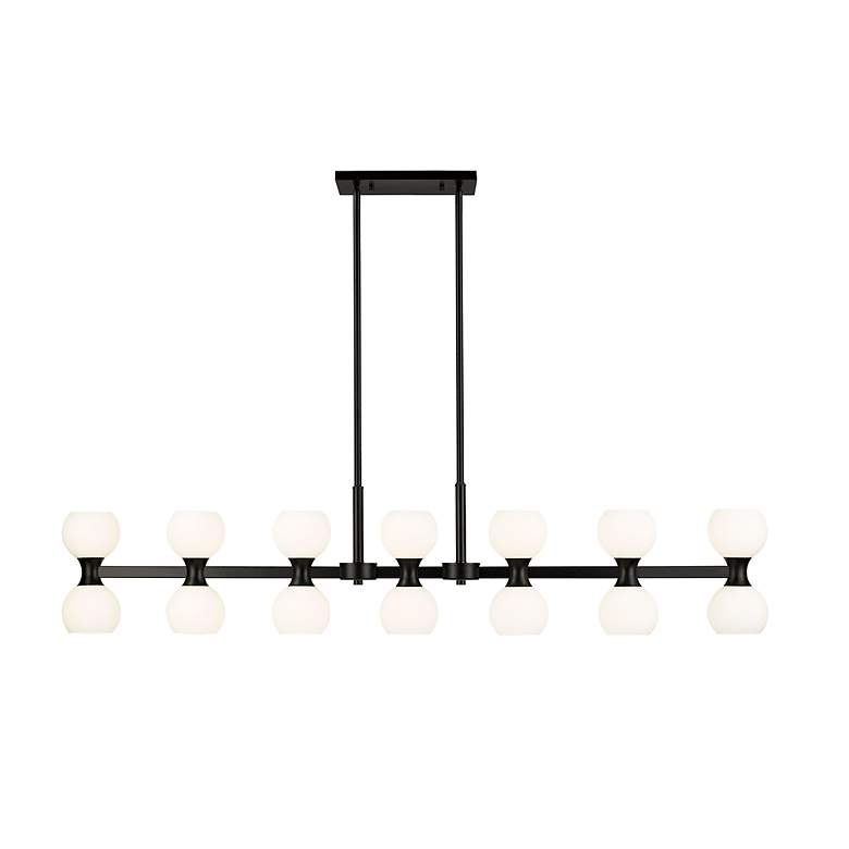 Image 4 Artemis by Z-Lite Matte Black 14 Light Island Pendant more views