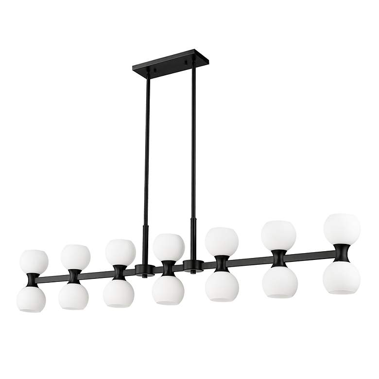 Image 7 Artemis by Z-Lite Matte Black 14 Light Island Pendant more views