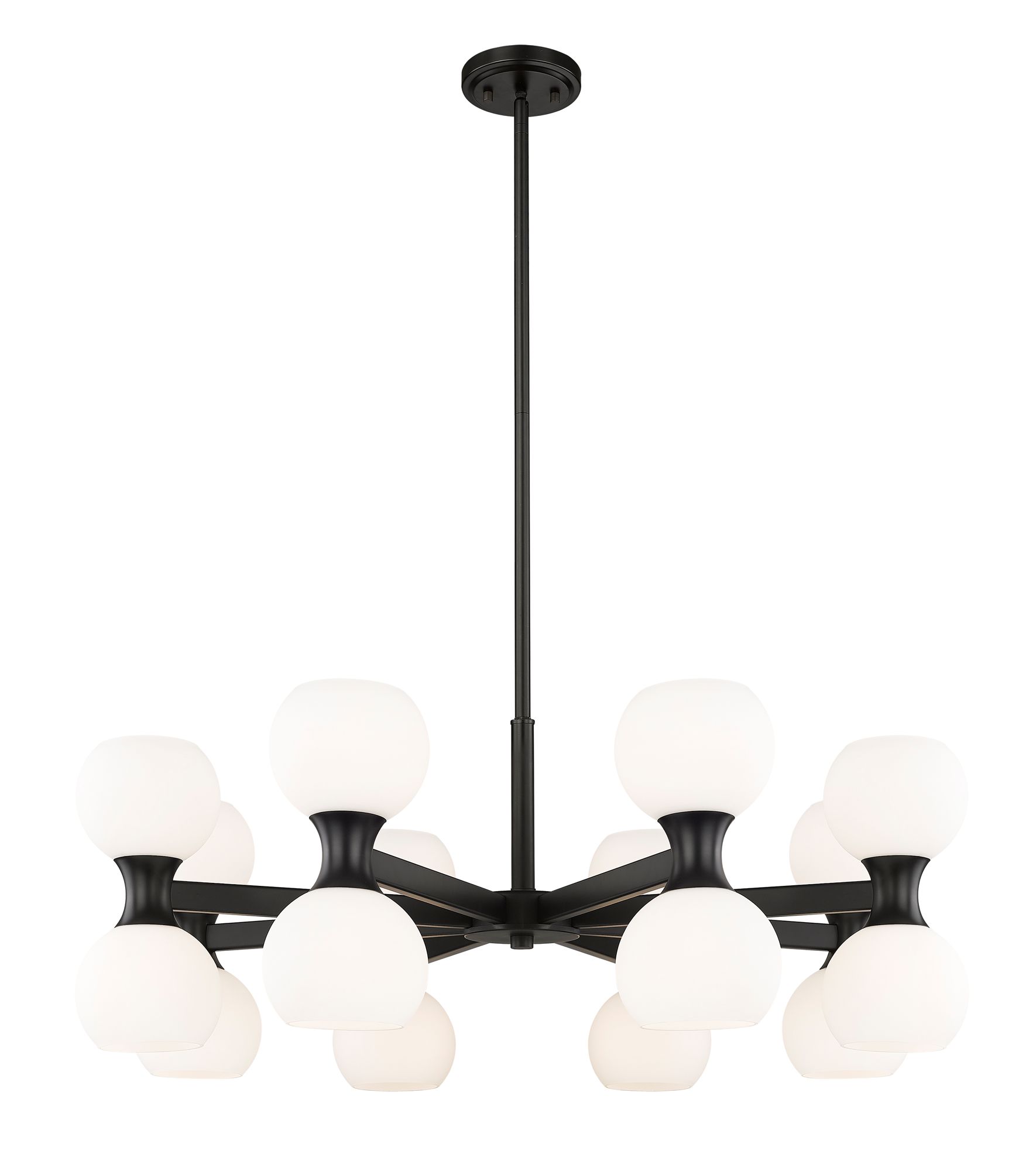 Image 4 Artemis by Z-Lite Matte Black 16 Light Chandelier more views