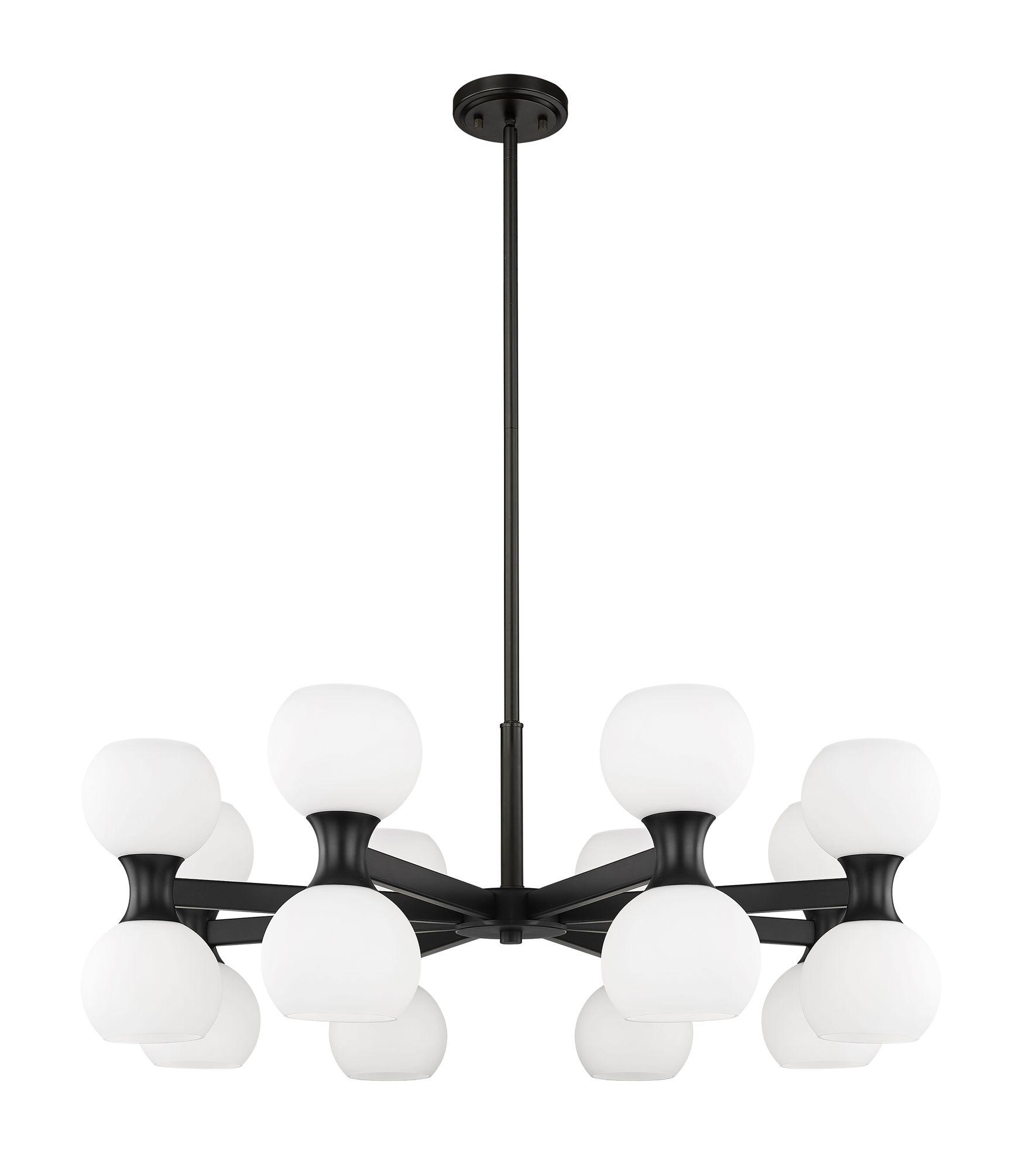 Image 7 Artemis by Z-Lite Matte Black 16 Light Chandelier more views
