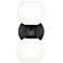 Artemis by Z-Lite Matte Black 2 Light Wall Sconce