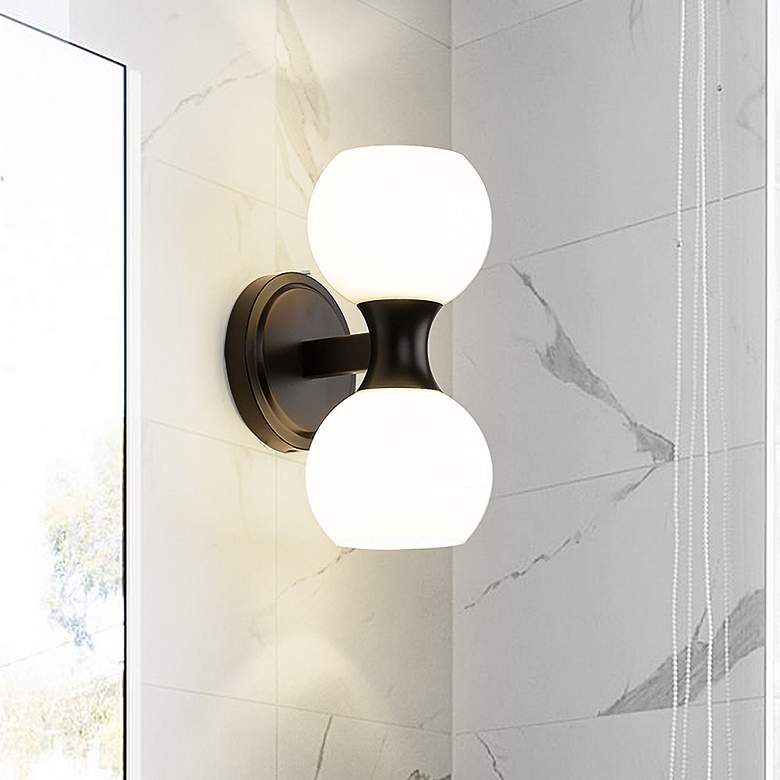 Image 1 Artemis by Z-Lite Matte Black 2 Light Wall Sconce