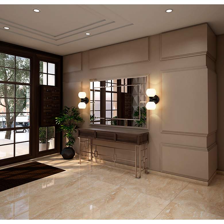 Image 4 Artemis by Z-Lite Matte Black 2 Light Wall Sconce more views