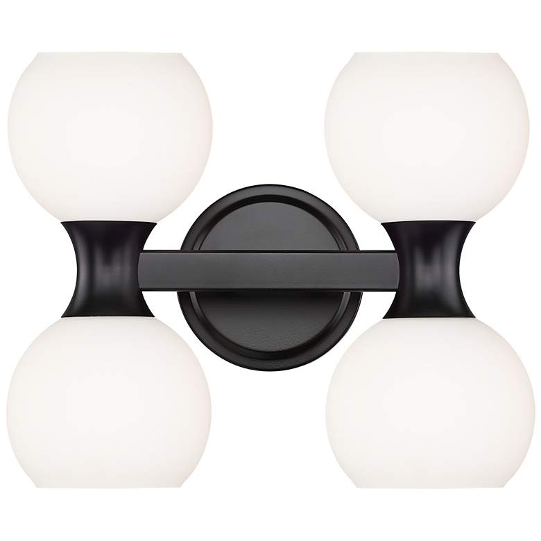 Image 1 Artemis by Z-Lite Matte Black 4 Light Vanity