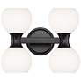 Artemis by Z-Lite Matte Black 4 Light Vanity