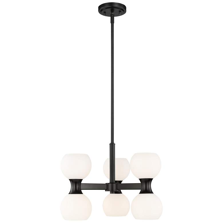 Image 1 Artemis by Z-Lite Matte Black 6 Light Chandelier