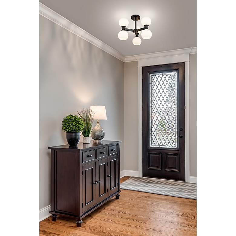 Image 3 Artemis by Z-Lite Matte Black 6 Light Semi Flush Mount more views