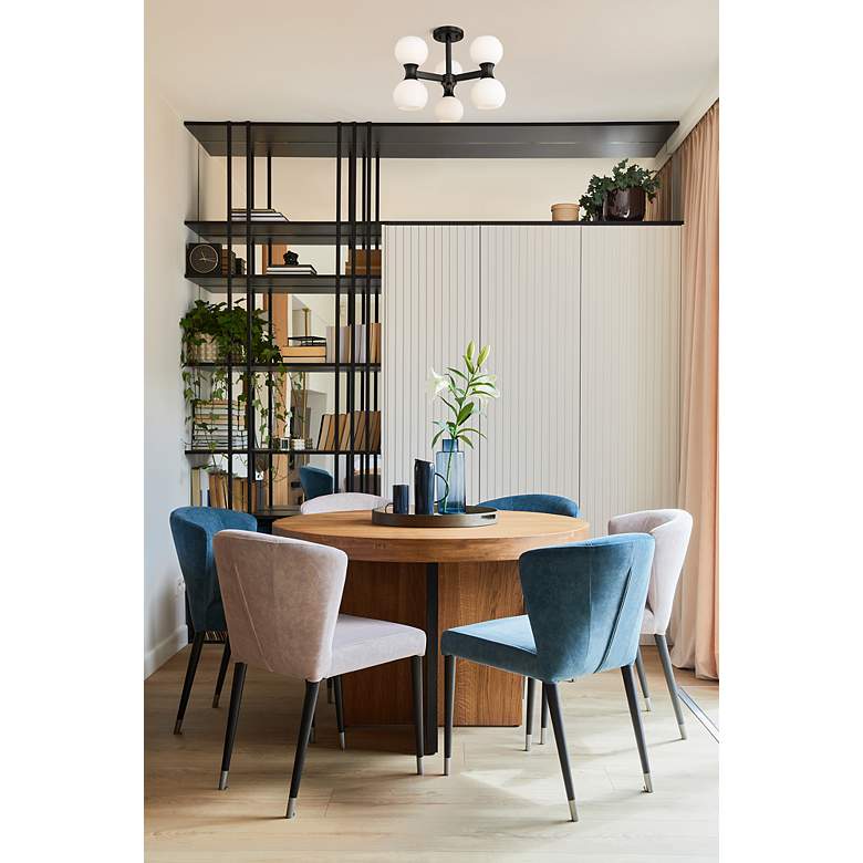 Image 4 Artemis by Z-Lite Matte Black 6 Light Semi Flush Mount more views