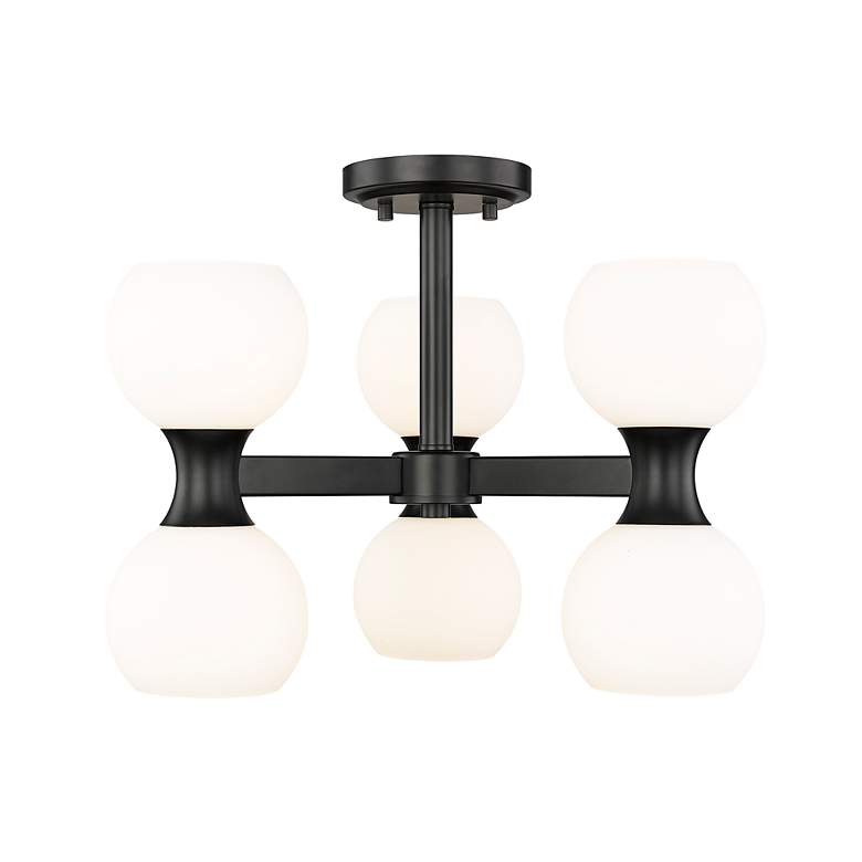Image 6 Artemis by Z-Lite Matte Black 6 Light Semi Flush Mount more views