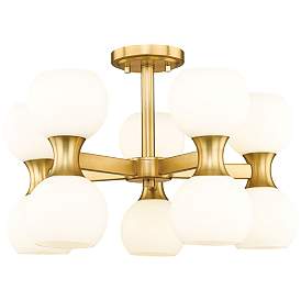 Image1 of Artemis by Z-Lite Modern Gold 10 Light Semi Flush Mount