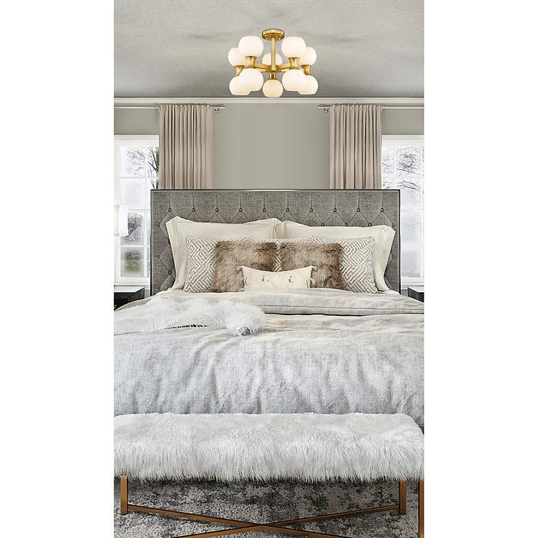 Image 4 Artemis by Z-Lite Modern Gold 10 Light Semi Flush Mount more views