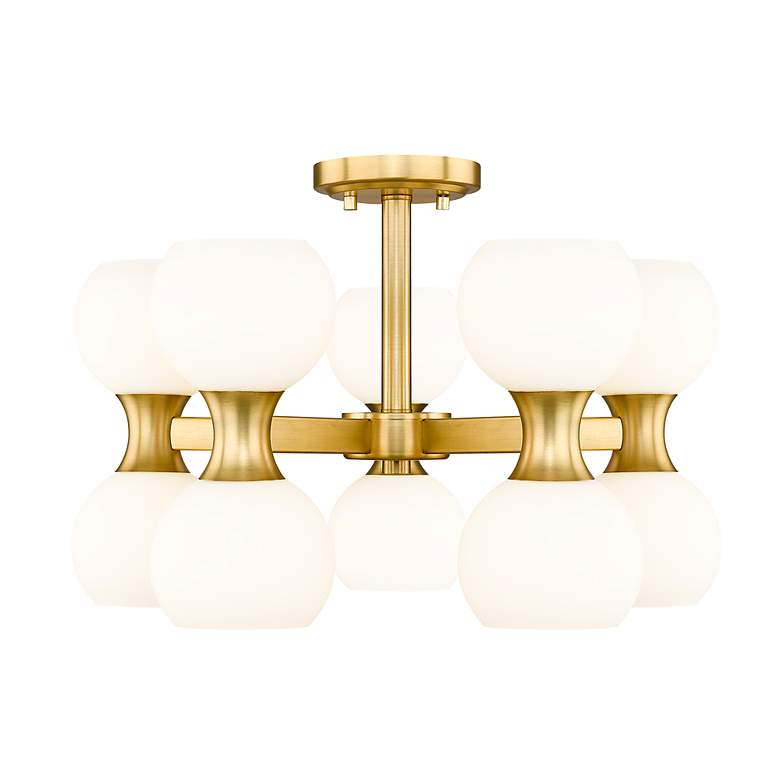 Image 5 Artemis by Z-Lite Modern Gold 10 Light Semi Flush Mount more views