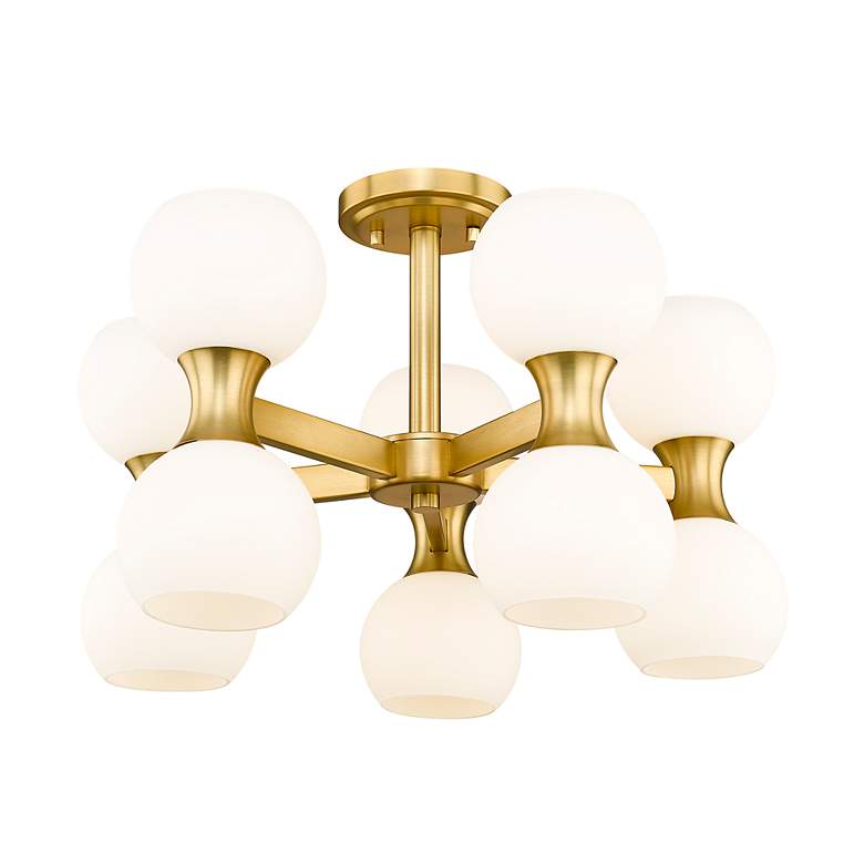 Image 6 Artemis by Z-Lite Modern Gold 10 Light Semi Flush Mount more views