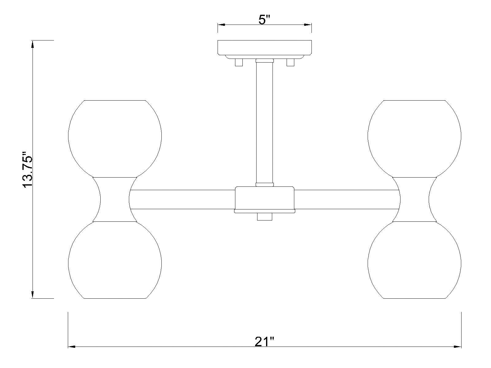 Artemis by Z-Lite Modern Gold 10 Light Semi Flush Mount