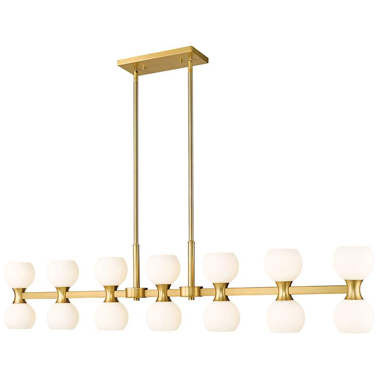 Image 2 Artemis by Z-Lite Modern Gold 14 Light Island Pendant