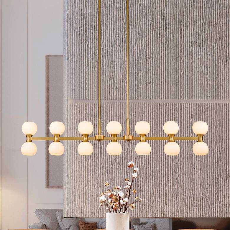 Image 1 Artemis by Z-Lite Modern Gold 14 Light Island Pendant