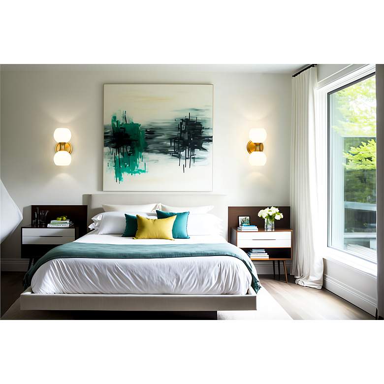 Image 3 Artemis by Z-Lite Modern Gold 2 Light Wall Sconce more views