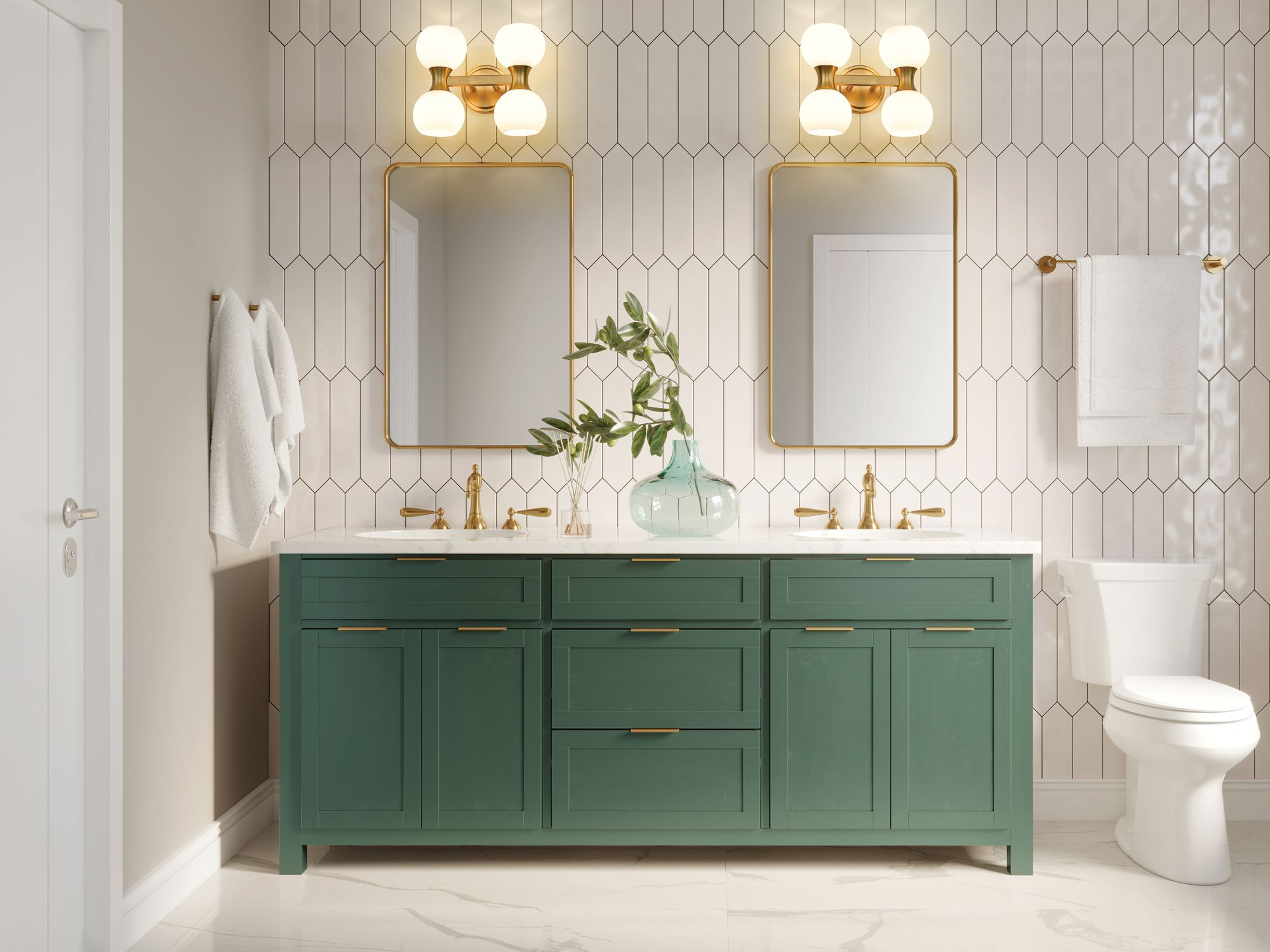Artemis by Z-Lite Modern Gold 4 Light Vanity