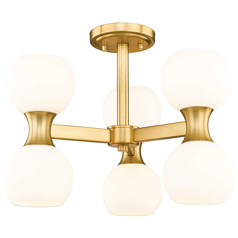 Image 2 Artemis by Z-Lite Modern Gold 6 Light Semi Flush Mount