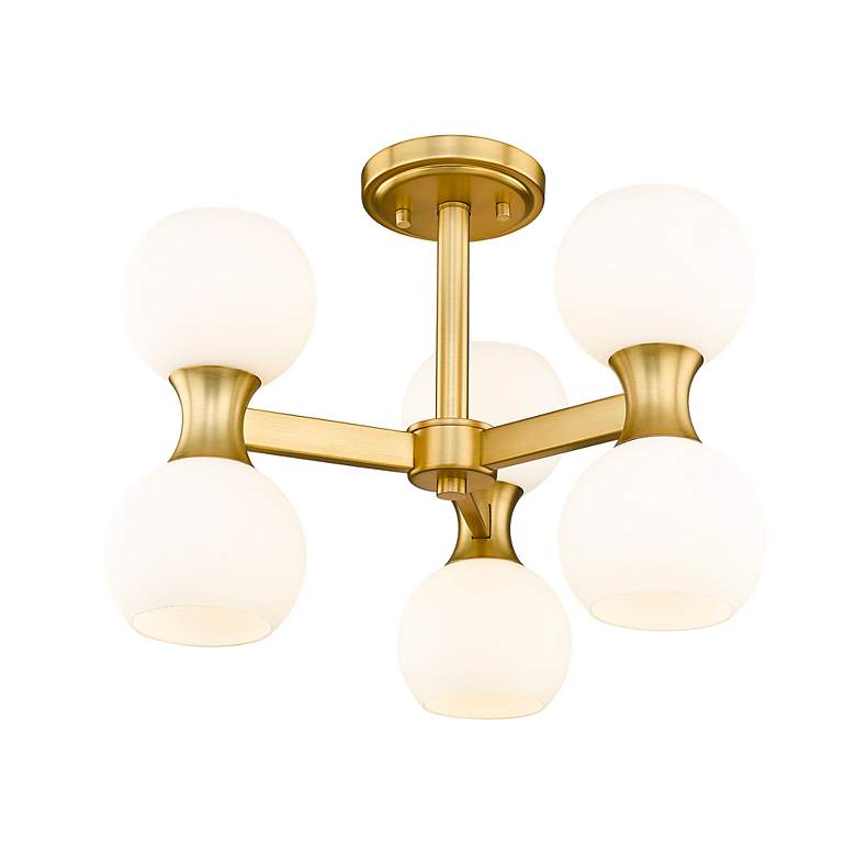 Image 5 Artemis by Z-Lite Modern Gold 6 Light Semi Flush Mount more views